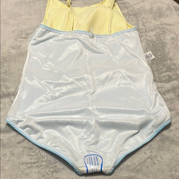 NWOT Lands End Seersucker One-Piece Swimsuit Sz 16 L - Picture 5 of 12